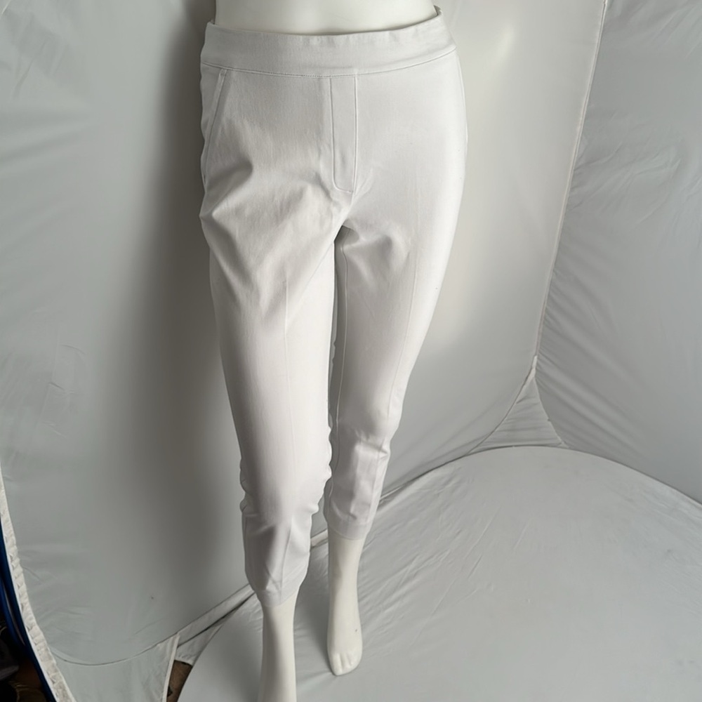 SPANX On The Go Slim Straight white pants